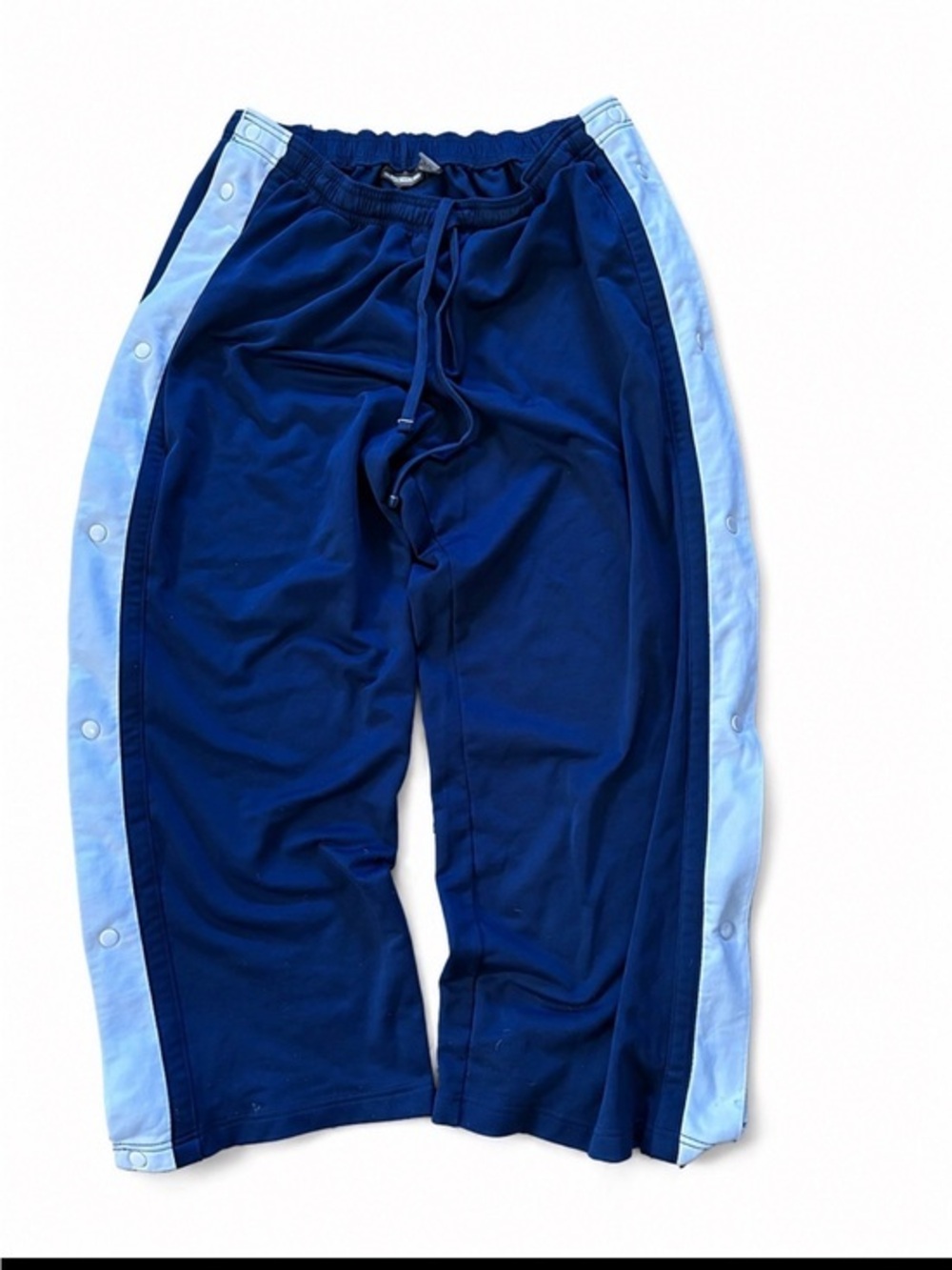 Vintage Y2K tear-away track pants snap button large